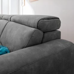 Loftscape Canapé d'angle Ryley - Granit - Méridienne courte à gauche (vue de face) -Meubles de salon Soldes 1000030813 180628 150413181 GALLERYIMAGES P000000001000030813