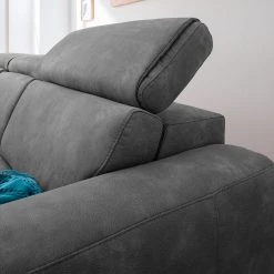 Loftscape Canapé d'angle Ryley - Granit - Méridienne courte à gauche (vue de face) -Meubles de salon Soldes 1000030813 180628 150413182 GALLERYIMAGES P000000001000030813