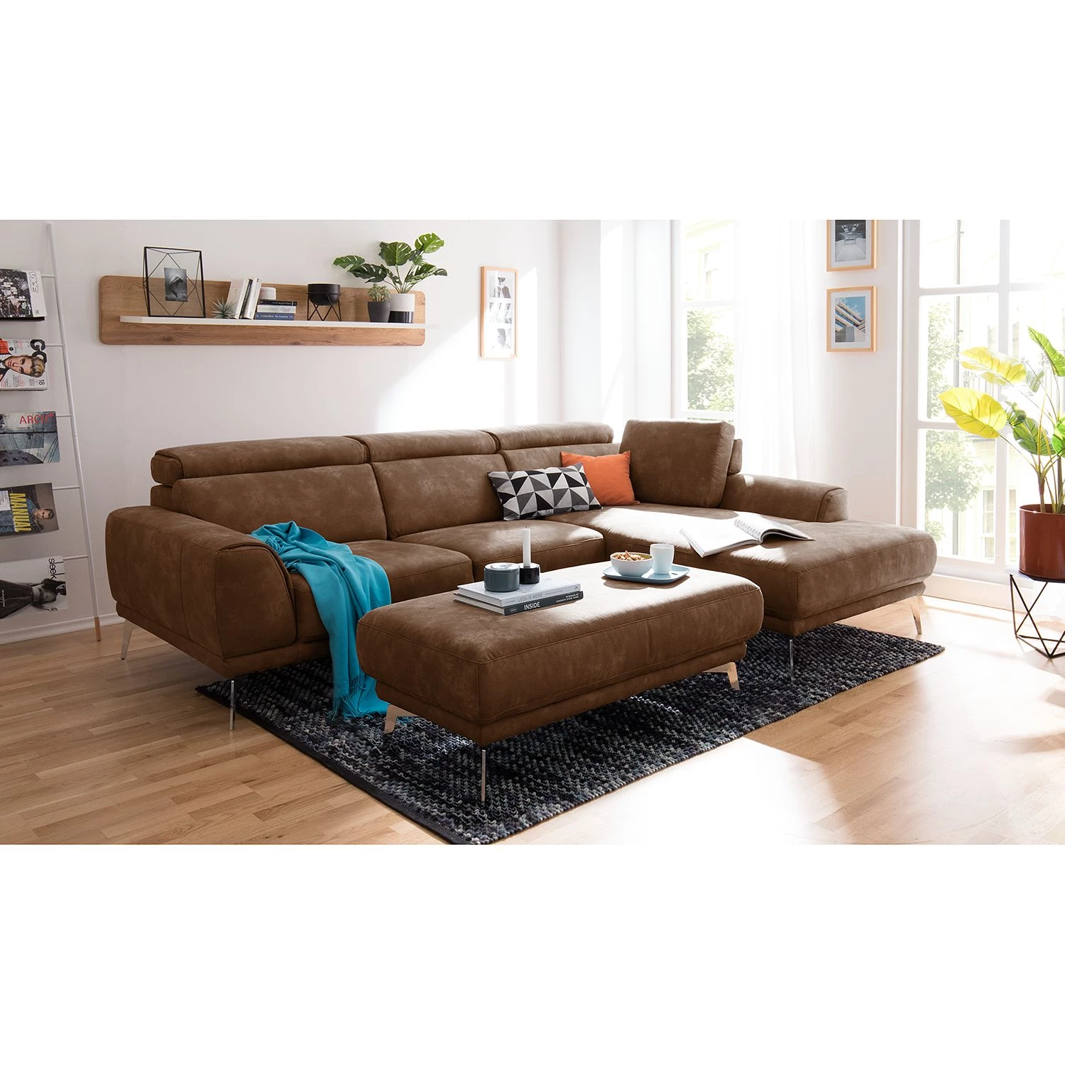 Loftscape Repose-pieds Ryley - Cognac 4 Loftscape Repose-pieds Ryley - Cognac – Image 2