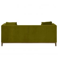 Jack & Alice Canapé Blomma (3 places) - Vert olive - Noyer -Meubles de salon Soldes 1000031374 210608 06021000005 DETAILS P000000001000031374