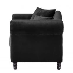 Jack & Alice Fauteuil York - Velours Anthracite -Meubles de salon Soldes 1000031491 190110 09412800005 GALLERYIMAGES P000000001000031491