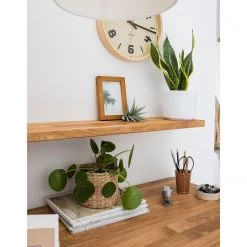 Ars Natura Etagère murale Pia - Chêne sauvage massif huilé -Meubles de salon Soldes 1000032596 190516 15254800011 GALLERYIMAGES P000000001000032596