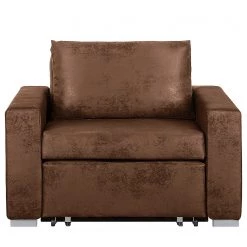 Mooved Fauteuil convertible Latina IV - Aspect cuir - Marron -Meubles de salon Soldes 1000034524 211221 09204700058 DETAILS P000000001000034524