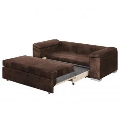 Mooved Canapé convertible Latina - Aspect cuir vieilli - Marron foncé - Largeur : 170 cm -Meubles de salon Soldes 1000034583 211221 092049000105 DETAILS P000000001000034583