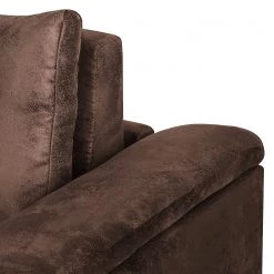 Mooved Canapé convertible Latina - Aspect cuir vieilli - Marron foncé - Largeur : 170 cm -Meubles de salon Soldes 1000034583 211221 092049000149 DETAILS P000000001000034583