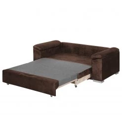 Mooved Canapé convertible Latina - Aspect cuir vieilli - Marron foncé - Largeur : 170 cm -Meubles de salon Soldes 1000034583 211221 09204900061 DETAILS P000000001000034583
