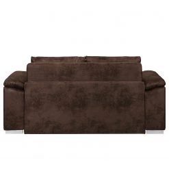 Mooved Canapé convertible Latina - Aspect cuir vieilli - Marron foncé - Largeur : 170 cm -Meubles de salon Soldes 1000034583 211221 09204900094 DETAILS P000000001000034583