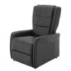 Modoform Fauteuil de relaxation Nesna - Cuir véritable / Imitation cuir - Noir -Meubles de salon Soldes 1000035467 190412 14282400001 IMAGE P000000001000035467
