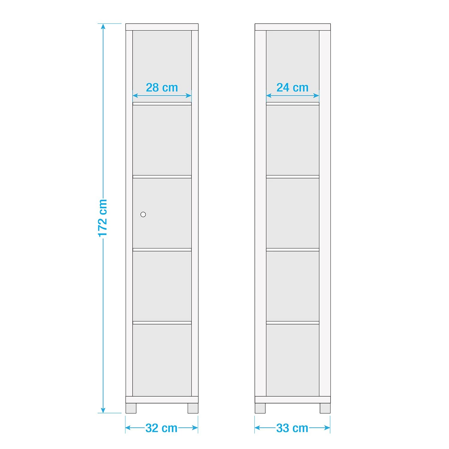Fredriks Vitrine Winnipeg I - Avec éclairage LED - Verre transparent / Blanc 5 Fredriks Vitrine Winnipeg I - Avec éclairage LED - Verre transparent / Blanc – Image 3
