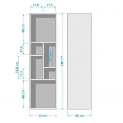 Germania Etagère suspendue Calvi - Imitation pin blanc / Imitation chêne de Navarra -Meubles de salon Soldes 1000039265 191023 08592300004 SKETCH DETAILS P000000001000039265 sketch