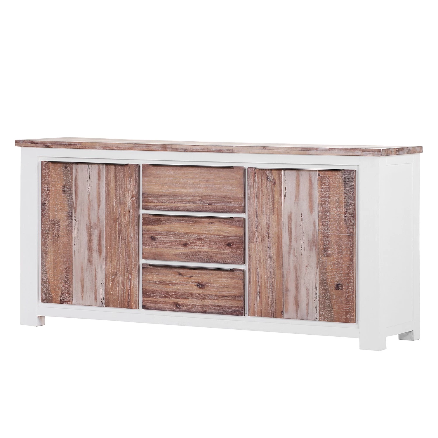 Maison Belfort Buffet Doral - Acacia partiellement massif Marron / Blanc 3 Maison Belfort Buffet Doral - Acacia partiellement massif Marron / Blanc