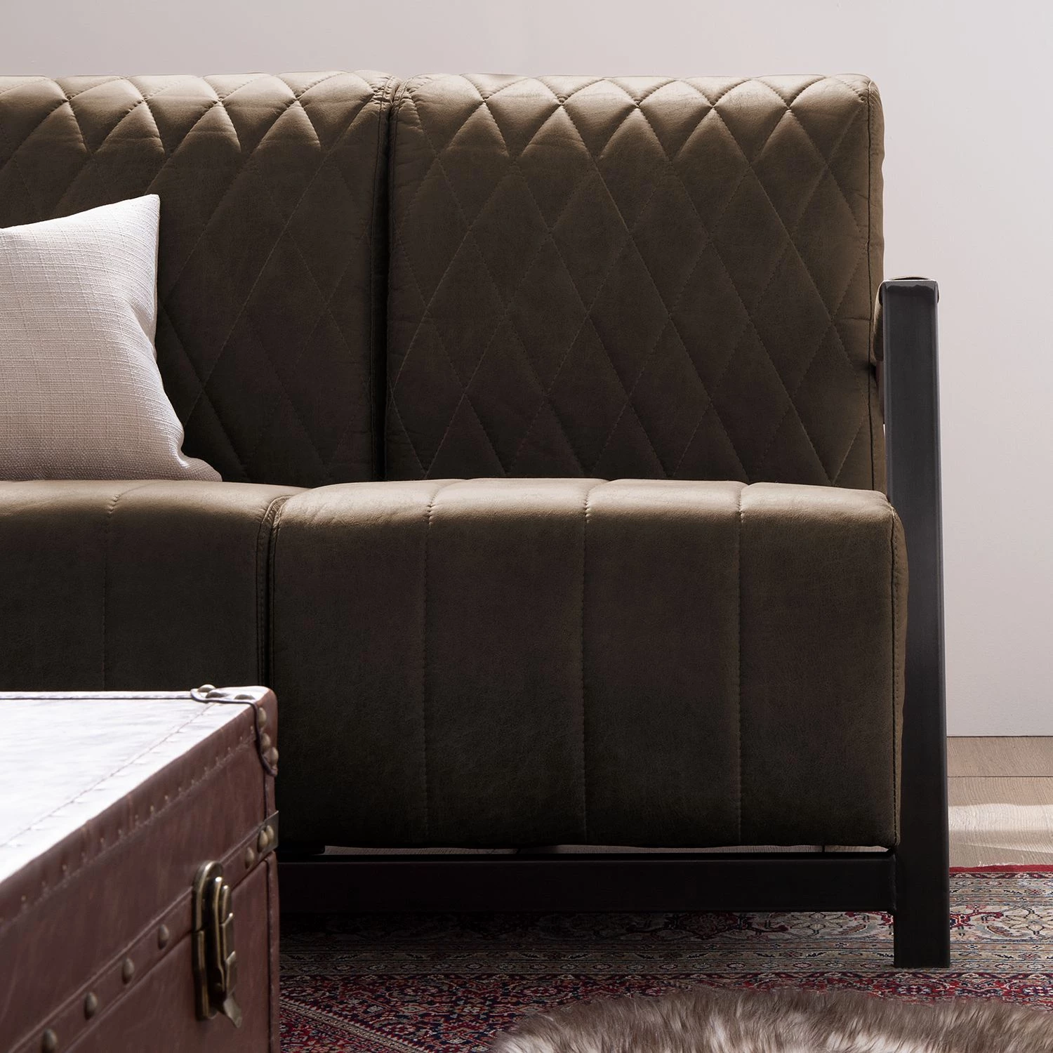 Ars manufacti Canapé Straid (2 places) - Gris marron 9 Ars manufacti Canapé Straid (2 places) - Gris marron – Image 7