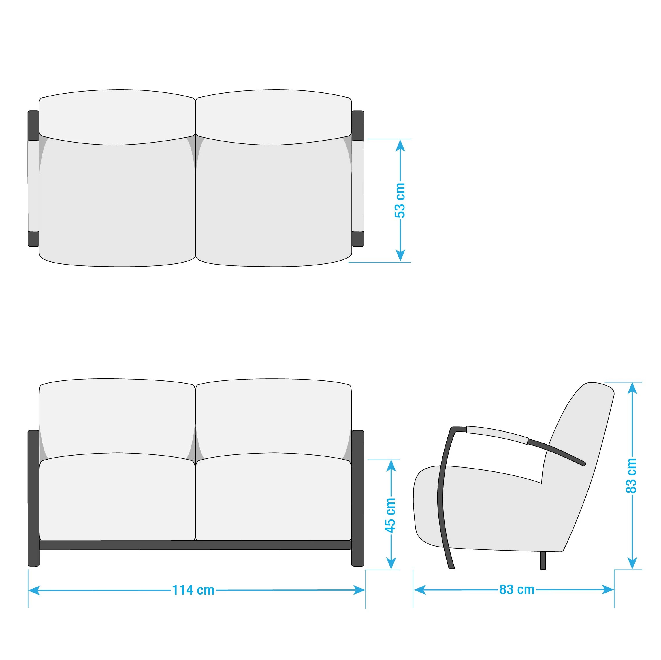 Ars manufacti Canapé Straid (2 places) - Gris marron 18 Ars manufacti Canapé Straid (2 places) - Gris marron – Image 16