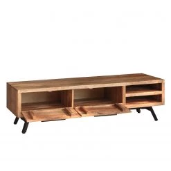 Ars manufacti Meuble TV Amla II -Acacia massif / Métal - Acacia / Anthracite -Meubles de salon Soldes 1000050952 190516 13460100006 GALLERYIMAGES P000000001000050952