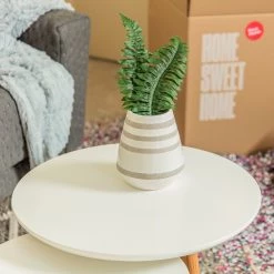 Mørteens Tables d'appoint Ockelbo (lot de 2) - Blanc / Chêne partiellement massif -Meubles de salon Soldes 1000054617 200429 06491500044 DETAILS P000000001000054617