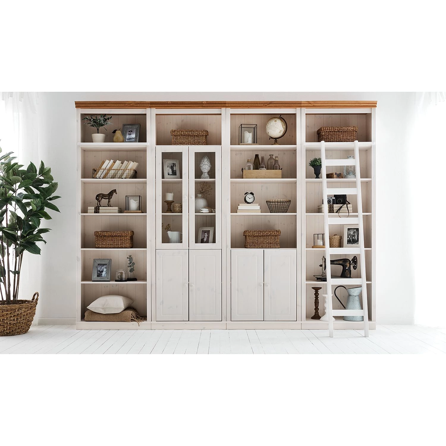 Maison Belfort Bibliothèque Lillehammer IV - Pin blanc / Pin couleur miel 4 Maison Belfort Bibliothèque Lillehammer IV - Pin blanc / Pin couleur miel – Image 2