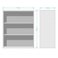 Maja Möbel Étagère Fani II - Blanc -Meubles de salon Soldes 1000057763 180706 08074018 GALLERYIMAGES P000000001000057763