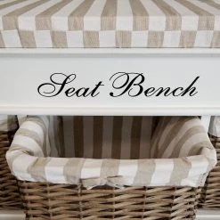 Maison Belfort Banc Elven - Paulownia massif - Blanc / Marron -Meubles de salon Soldes 1000058436 60 GALLERYIMAGES P000000001000058436