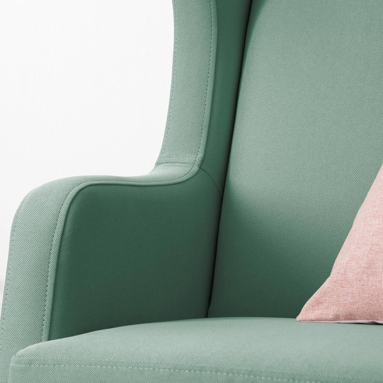 Mørteens Fauteuil à oreilles Grenfell - Vert océan 13 Mørteens Fauteuil à oreilles Grenfell - Vert océan – Image 11