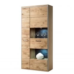 Ars Natura Armoire vitrine Lopburi - Chêne bianco partiellement massif / Ardoise -Meubles de salon Soldes 1000064082 200811 13520700287 DETAILS P000000001000064082