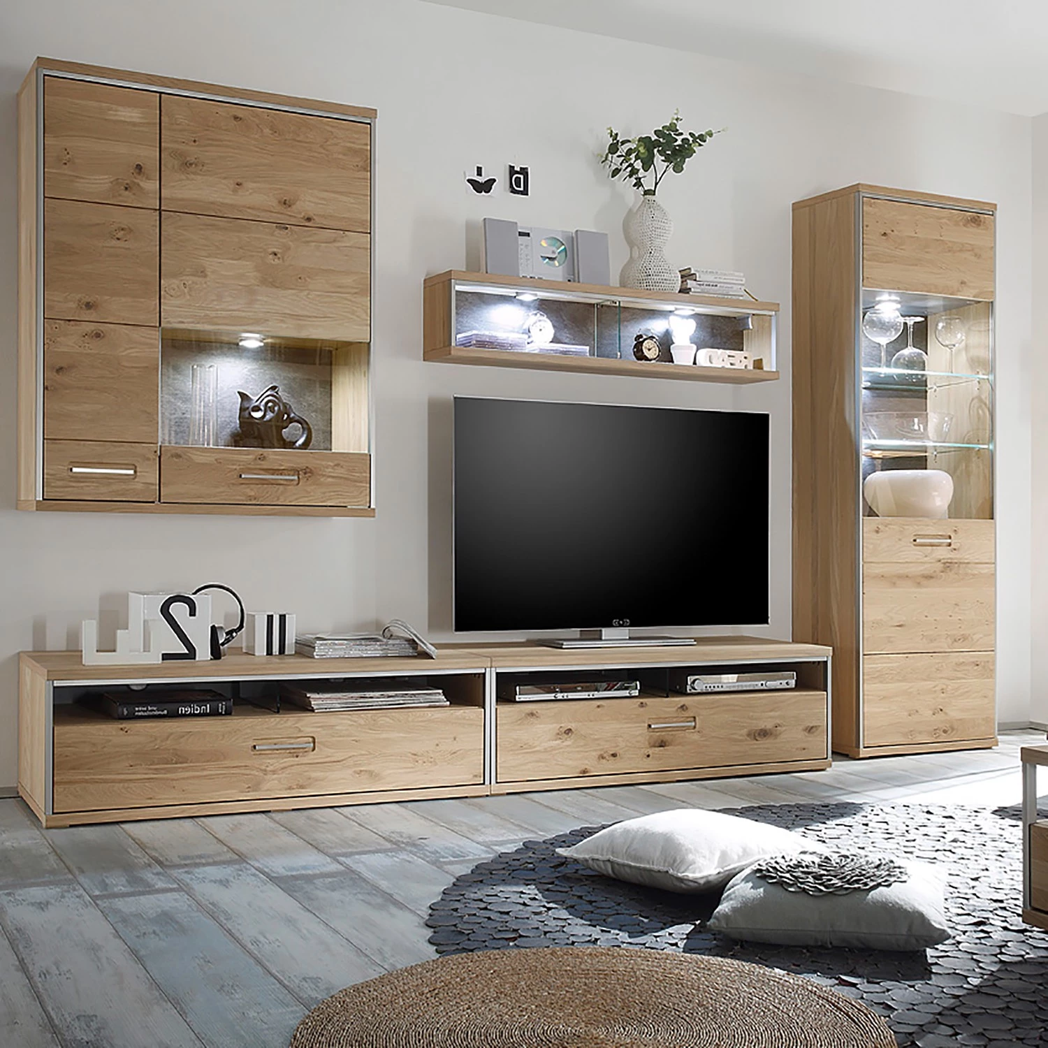 Ars Natura Vitrine suspendue Lopburi - Porte en verre à droite 4 Ars Natura Vitrine suspendue Lopburi - Porte en verre à droite – Image 2