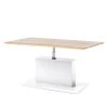 GWINNER Table basse Solano - Chêne noueux / Blanc - Réglable en hauteur 1 GWINNER Table basse Solano - Chêne noueux / Blanc - Réglable en hauteur -Meubles de salon Soldes 1000069138 210616 14221500001 IMAGE P000000001000069138