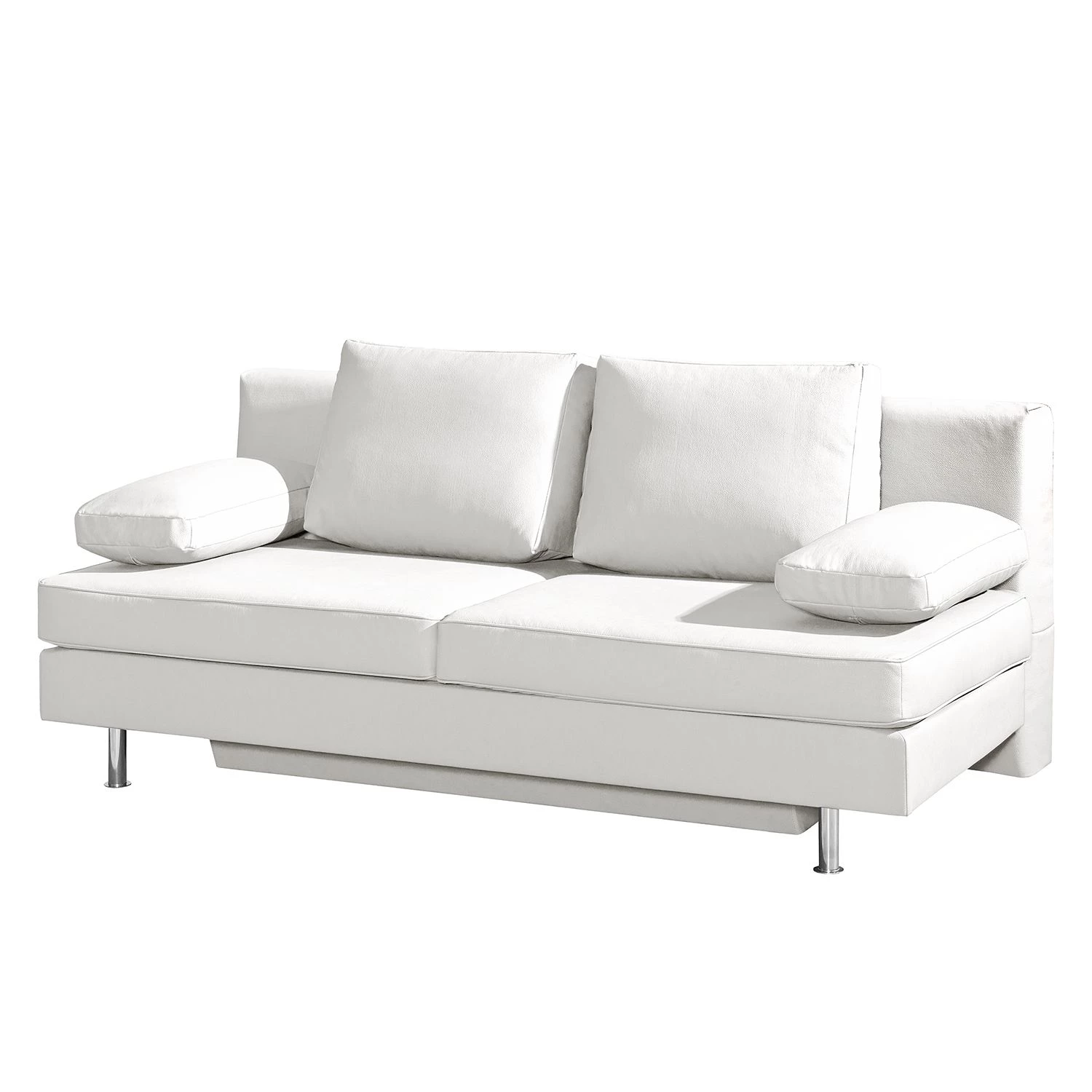 Roomscape Canapé convertible Emmanuela - Cuir véritable blanc 3 Roomscape Canapé convertible Emmanuela - Cuir véritable blanc