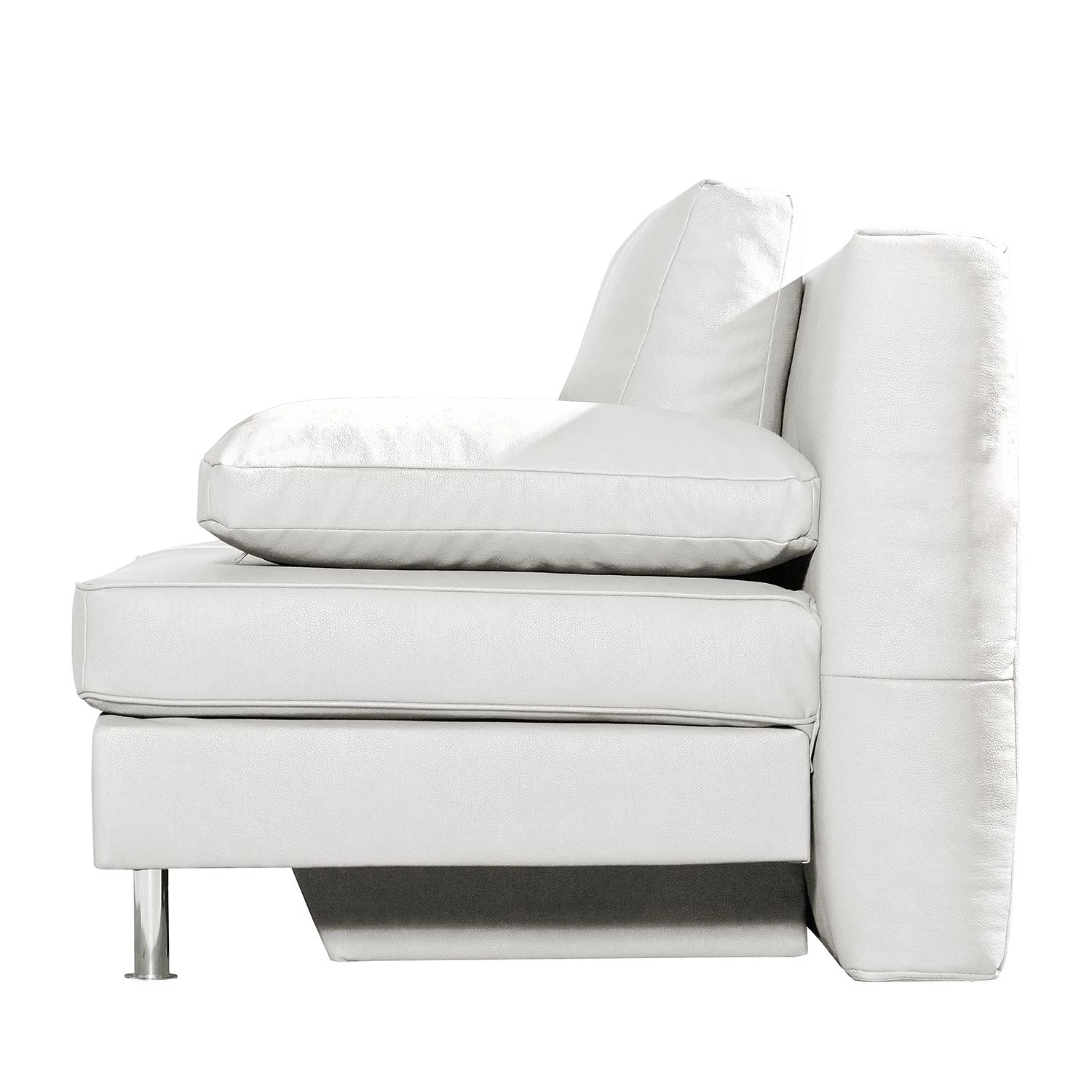 Roomscape Canapé convertible Emmanuela - Cuir véritable blanc 7 Roomscape Canapé convertible Emmanuela - Cuir véritable blanc – Image 5