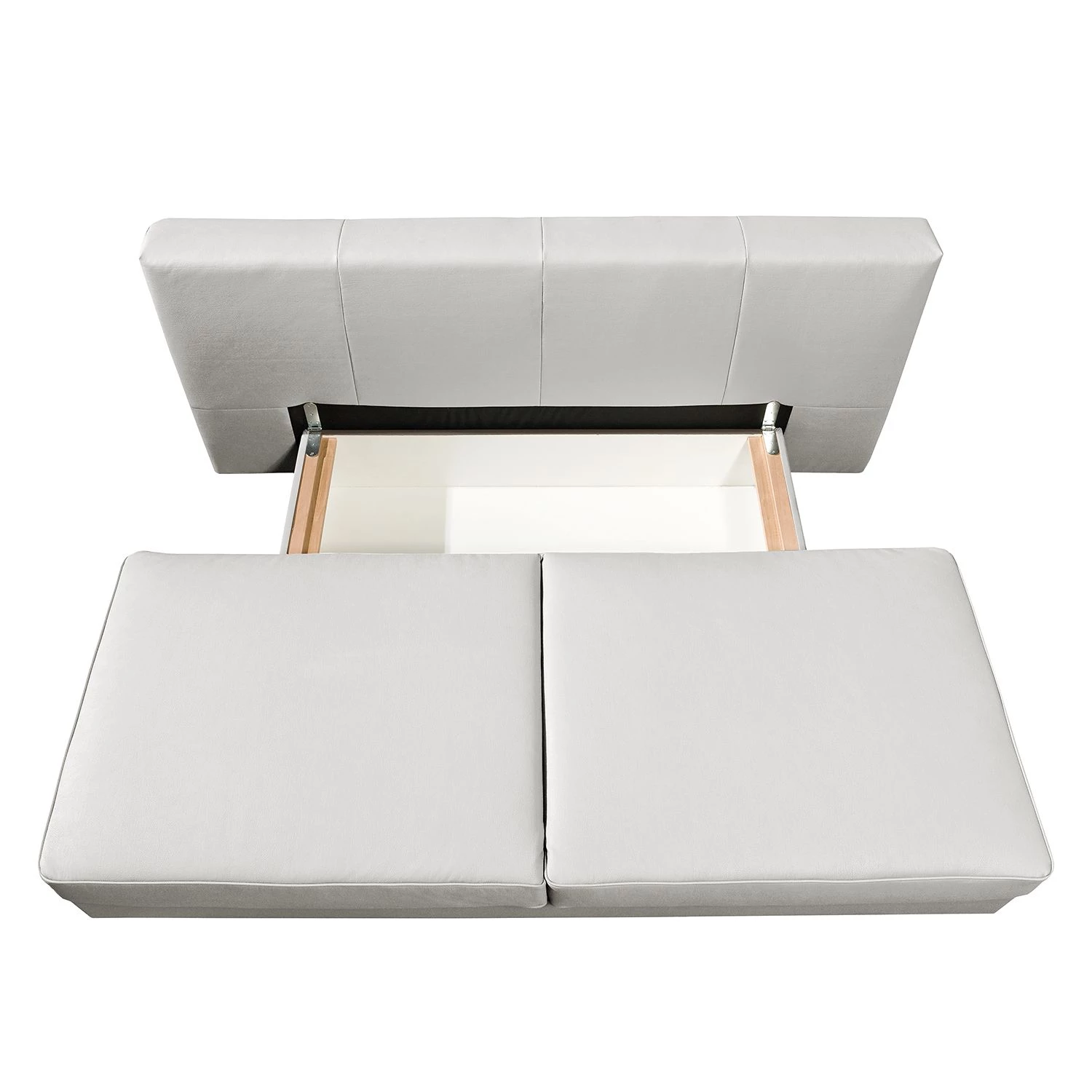 Roomscape Canapé convertible Emmanuela - Cuir véritable blanc 9 Roomscape Canapé convertible Emmanuela - Cuir véritable blanc – Image 7