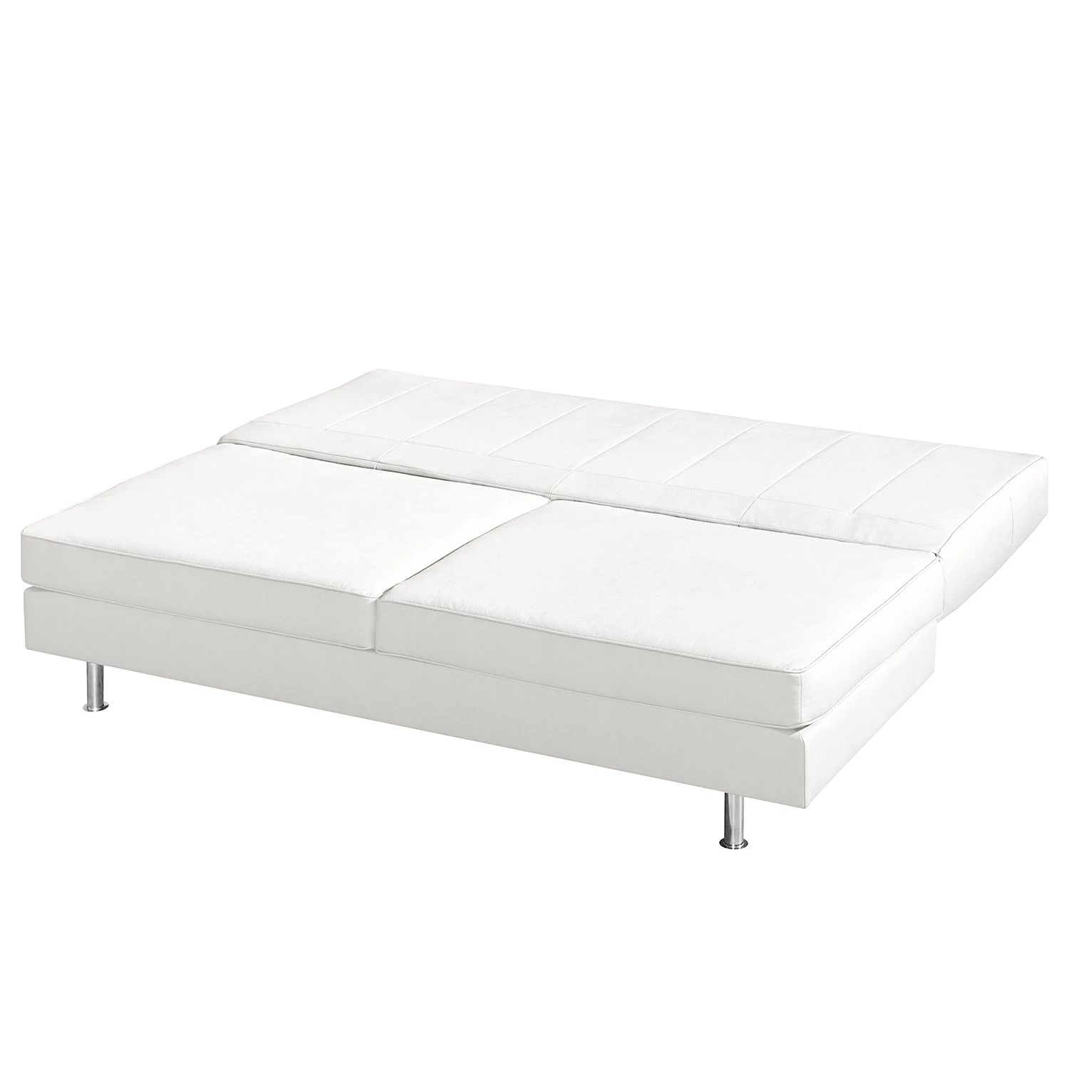 Roomscape Canapé convertible Emmanuela - Cuir véritable blanc 10 Roomscape Canapé convertible Emmanuela - Cuir véritable blanc – Image 8