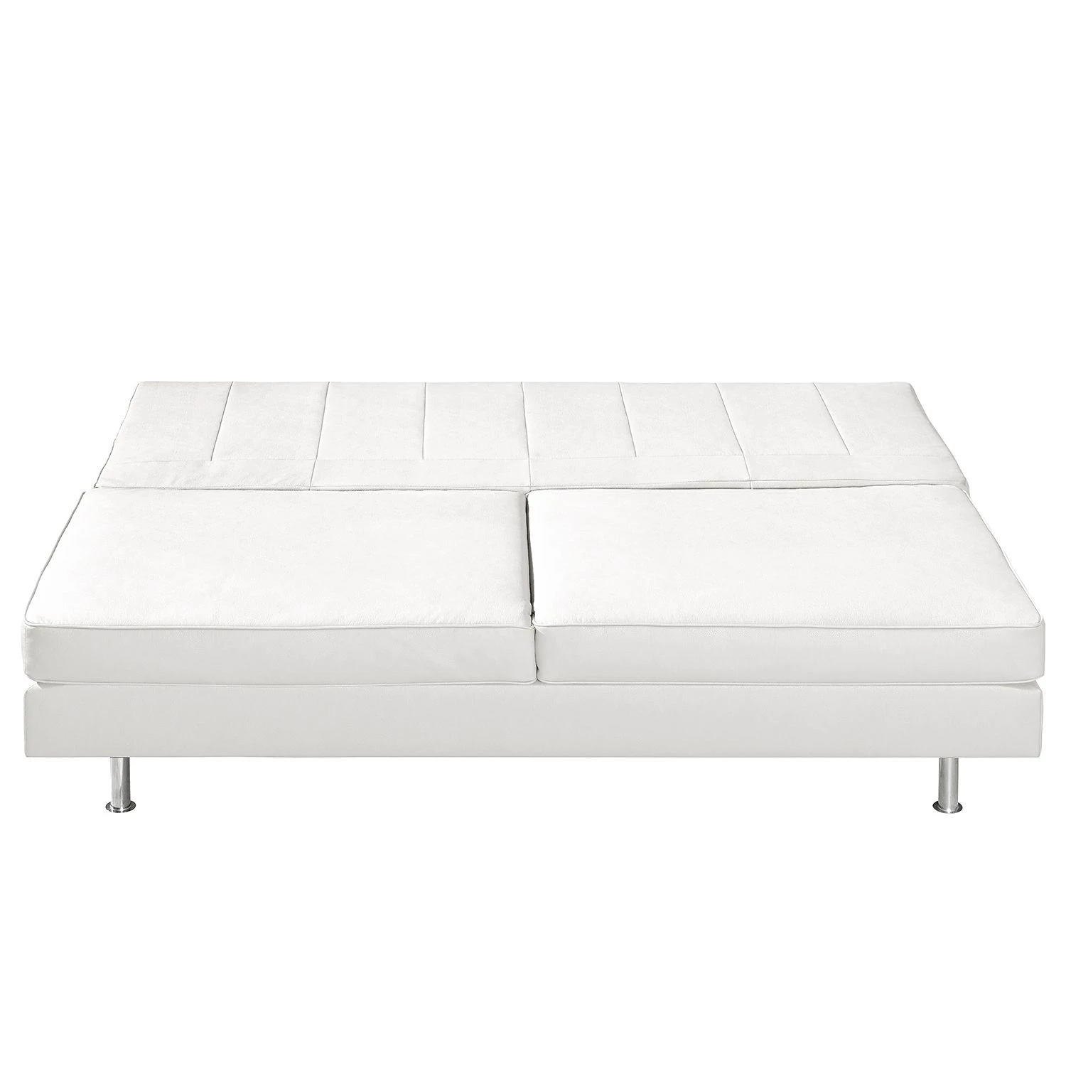 Roomscape Canapé convertible Emmanuela - Cuir véritable blanc 11 Roomscape Canapé convertible Emmanuela - Cuir véritable blanc – Image 9