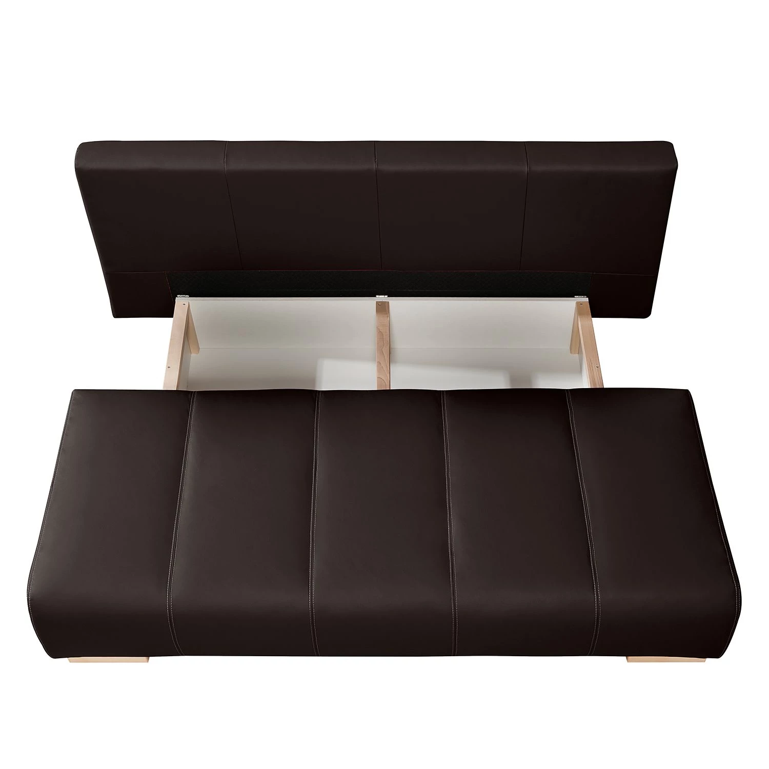 Ars Natura Canapé convertible Novato - Marron foncé 10 Ars Natura Canapé convertible Novato - Marron foncé – Image 8