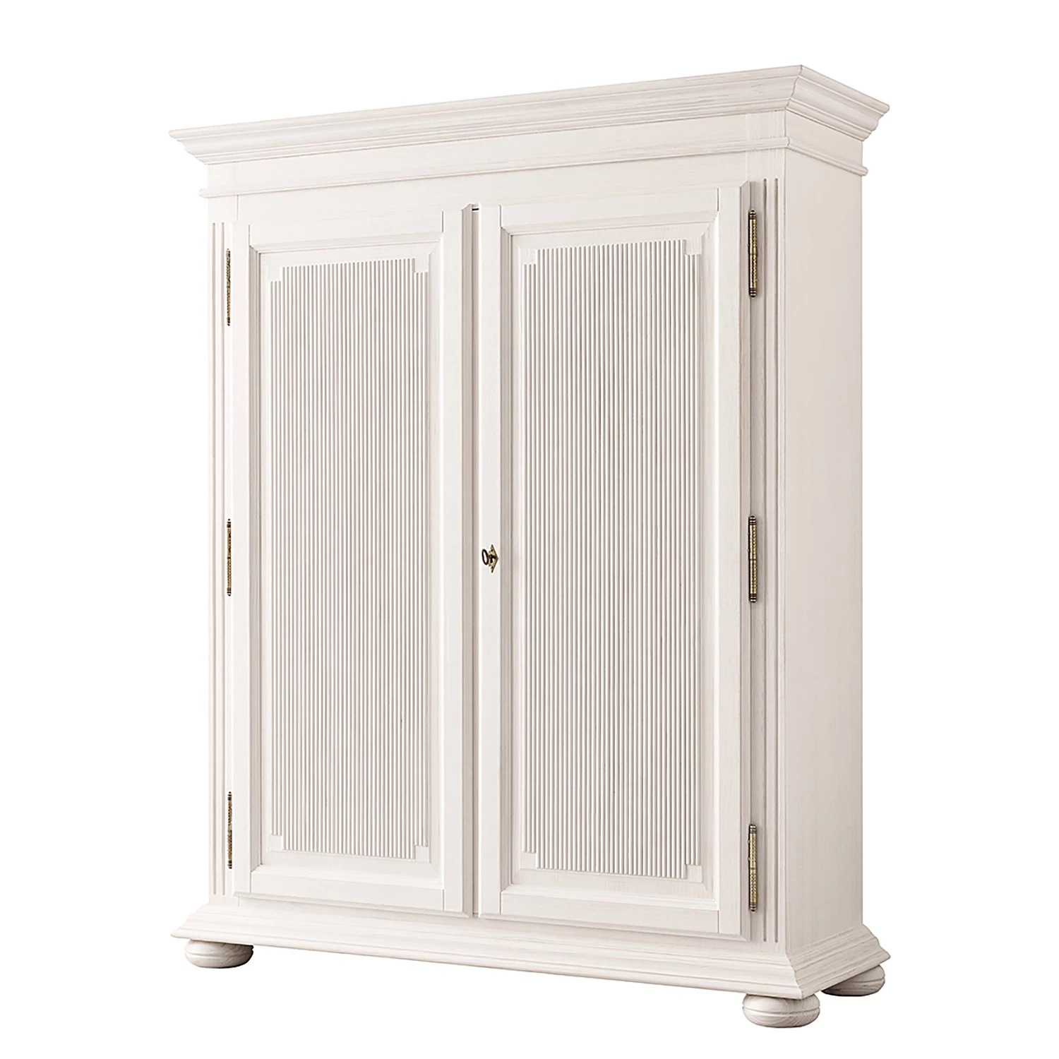 Ridgevalley Armoire en bois La Carlotta - Pin massif - Crème 3 Ridgevalley Armoire en bois La Carlotta - Pin massif - Crème