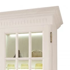 Ridgevalley Armoire vitrine La Carlotta II - Pin massif - Crème - Avec éclairage -Meubles de salon Soldes 1000084237 201004 11211300045 DETAILS P000000001000084237