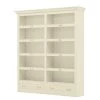 Maison Belfort Bibliothèque Azjana I - Pin blanc verni -Meubles de salon Soldes 1000084338 201004 11405800411 IMAGE P000000001000084338