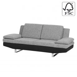 Loftscape Canapé Felipa (2 places) - Tissu noir / structuré gris -Meubles de salon Soldes 1000085375 200304 15102200025 ICON DETAILS P000000001000085375 icon seal