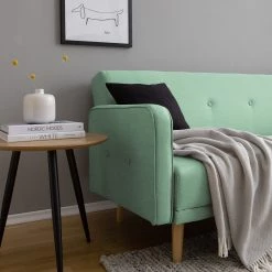 Mørteens Canapé convertible Daru I - Tissu Nims: Gris menthe -Meubles de salon Soldes 1000086542 201201 06015500095 DETAILS P000000001000086542