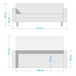 Mørteens Canapé convertible Daru I - Tissu Nims: Gris menthe -Meubles de salon Soldes 1000086542 201201 06020400098 SKETCH DETAILS P000000001000086542 sketch