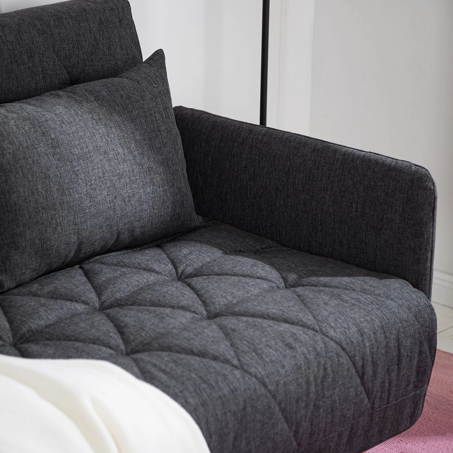 Mørteens Canapé convertible Morten - Tissu Nims: Gris foncé 15 Mørteens Canapé convertible Morten - Tissu Nims: Gris foncé – Image 13