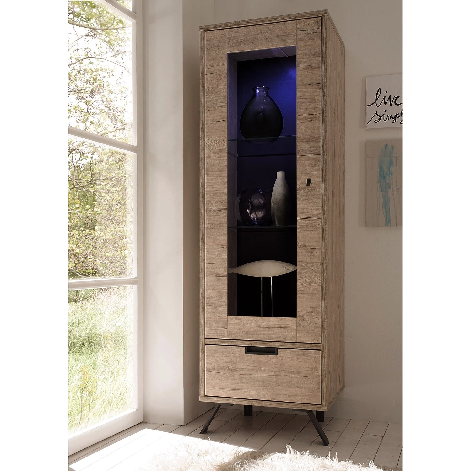 LC Spa Vitrine Palma - Imitation chêne 4 LC Spa Vitrine Palma - Imitation chêne – Image 2