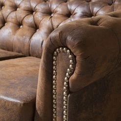 Canapé Torquay (3 places) - Marron -Meubles de salon Soldes 1000094671 220121 10104400082 DETAILS P000000001000094671