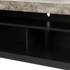 Temahome Meuble TV Detroit - Imitation béton / Noir mat -Meubles de salon Soldes 1000095037 201016 13222300183 DETAILS P000000001000095037