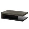 Temahome Table basse Detroit - Imitation béton / Noir mat -Meubles de salon Soldes 1000095038 201016 13222600184 IMAGE P000000001000095038