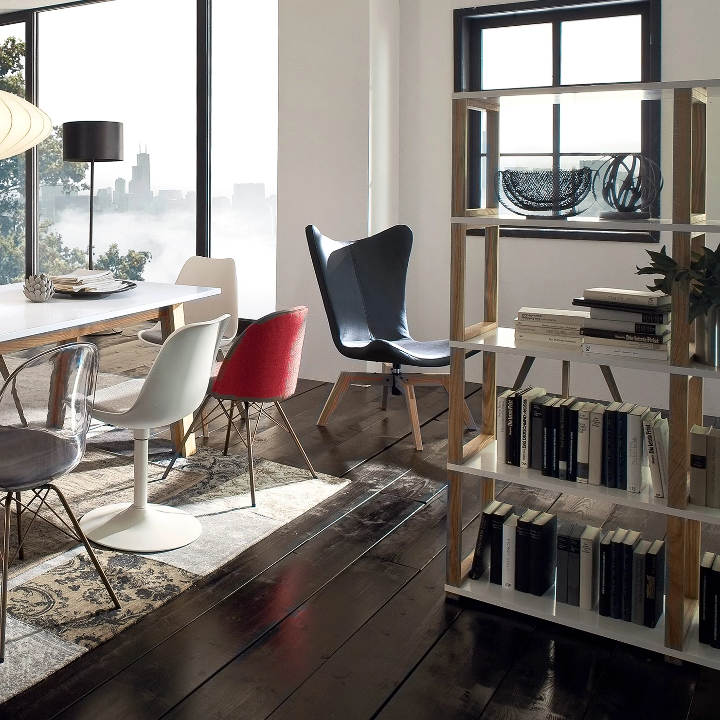 Tenzo Étagère Art II - Partiellement en chêne massif - Blanc - 8 4 Tenzo Étagère Art II - Partiellement en chêne massif - Blanc - 8 – Image 2