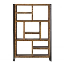 Wolf-Möbel Étagère Iron II - Manguier massif / Fer -Meubles de salon Soldes 1000104117 190927 13342400059 DETAILS P000000001000104117