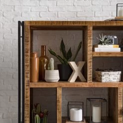 Wolf-Möbel Étagère Iron II - Manguier massif / Fer -Meubles de salon Soldes 1000104117 191024 17544600028 MOOD DETAILS P000000001000104117 mood