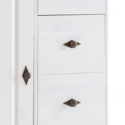 Maison Belfort Commode Bergen II - Pin massif - Blanc / Gris -Meubles de salon Soldes 1000104384 211122 08321200885 DETAILS P000000001000104384