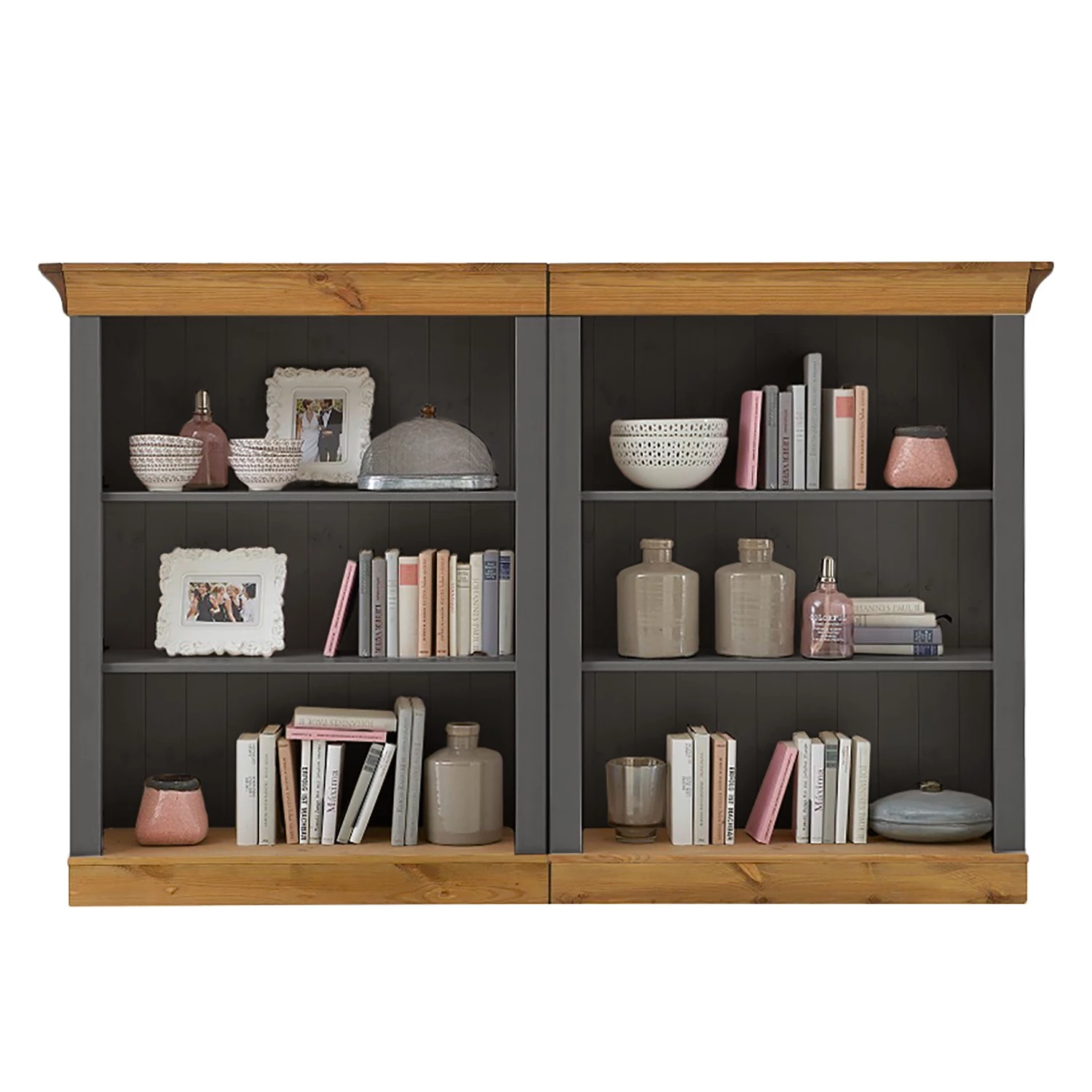 Maison Belfort Bibliothèque Bergen III - Epicéa gris / Epicéa lessivé 3 Maison Belfort Bibliothèque Bergen III - Epicéa gris / Epicéa lessivé