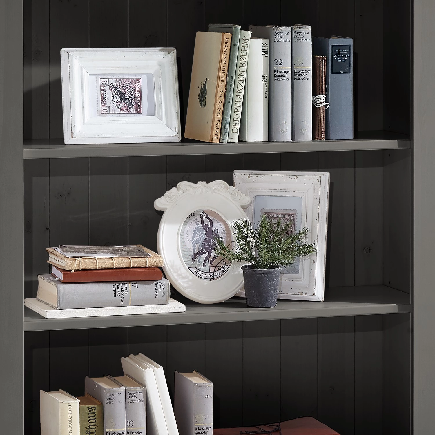 Maison Belfort Bibliothèque Bergen III - Epicéa gris / Epicéa lessivé 5 Maison Belfort Bibliothèque Bergen III - Epicéa gris / Epicéa lessivé – Image 3