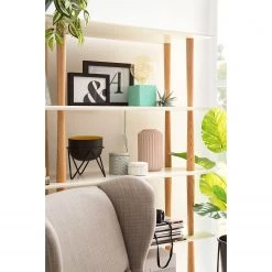 Mørteens Etagère Lindholm IV - Blanc - 160 x 168 cm -Meubles de salon Soldes 1000113304 181115 14285431 GALLERYIMAGES P000000001000113304